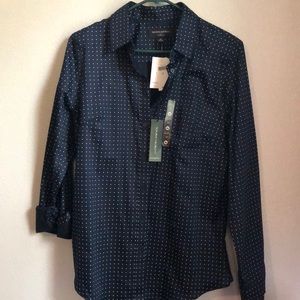 Tailored fit button down shirt